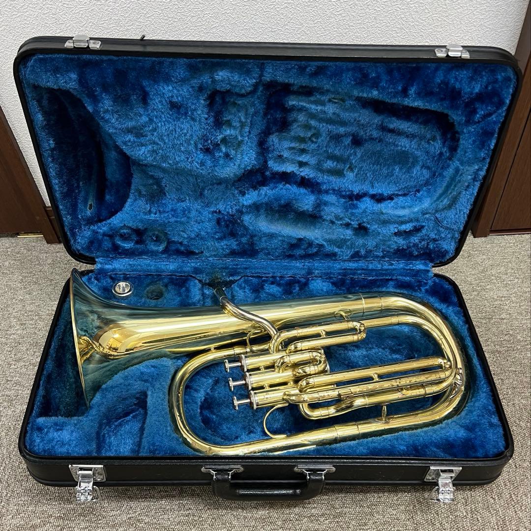 YAMAHA アルトホルン YAH-202 ラッカー仕上げ　現状品　ケース付き