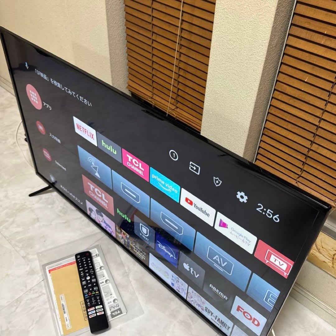 美品 TCL 40V型液晶テレビ Android搭載 スマートテレビ2022年製