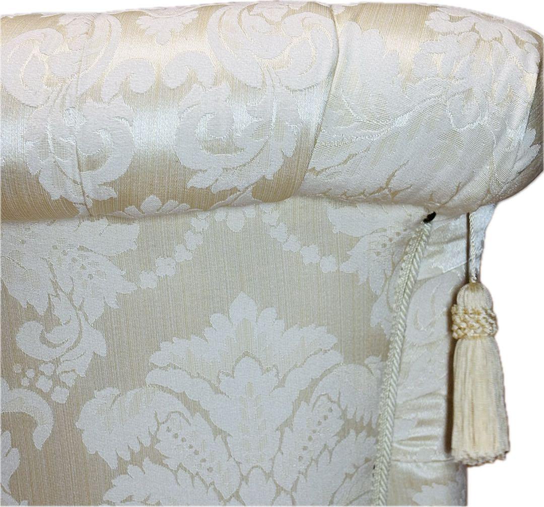 エクセレンテ　イタリア製　アームチェア　1人掛けソファ　ハイバック　猫足　ロココ