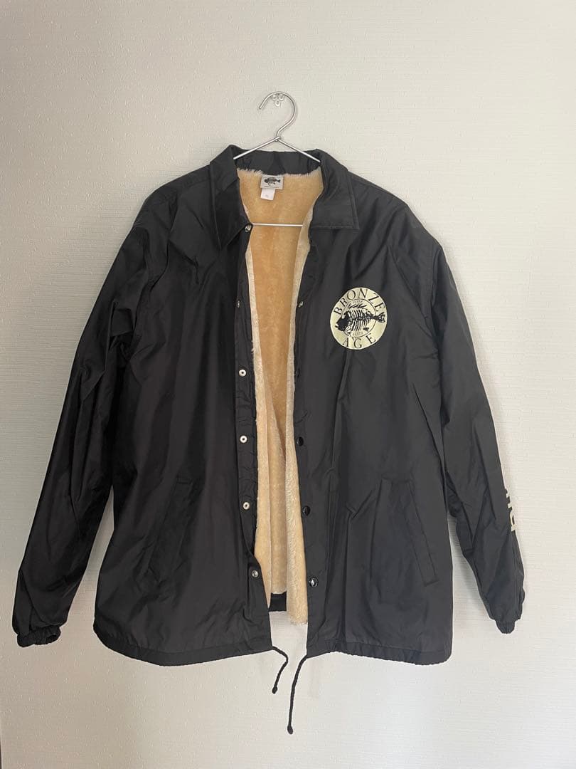 BRONZE AGE ブラックコーチジャケット XL