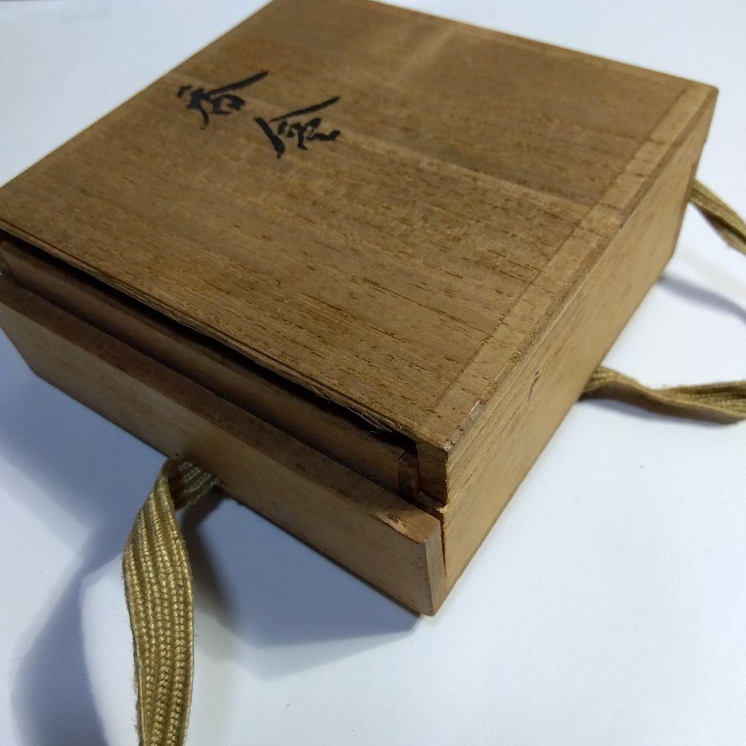 京都　蒔絵　香合　共箱　漆器　天然木　内金泊　合わせ銀輪造り