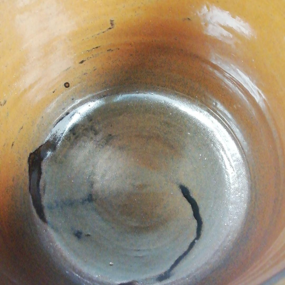 Ｔ７６４　水指　『古瀬戸一重口　水指』『廉な 作』　共箱　茶道具