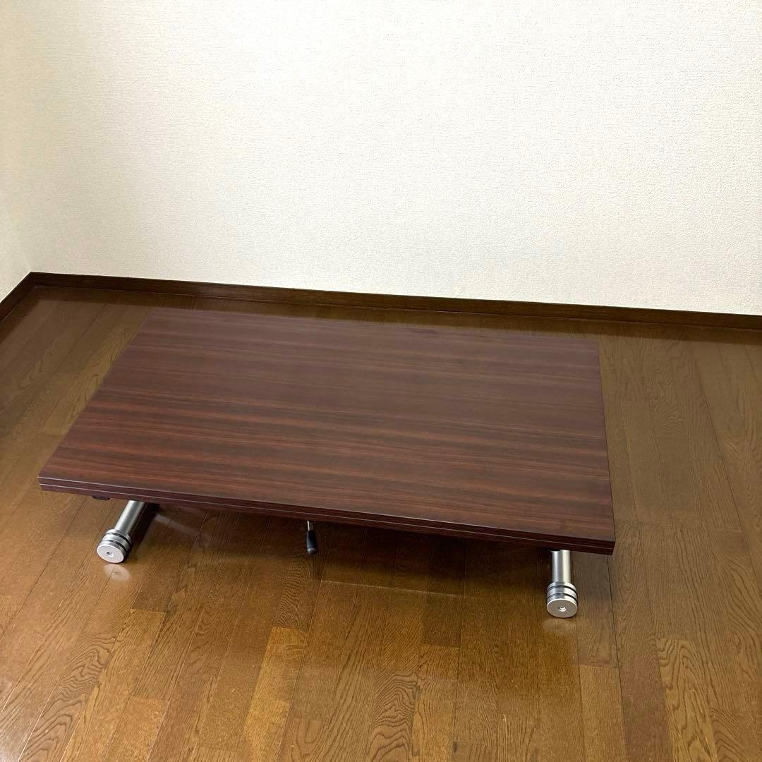 【美品】OZZIO サリスカンディ 昇降式テーブル 天板拡張 油圧式