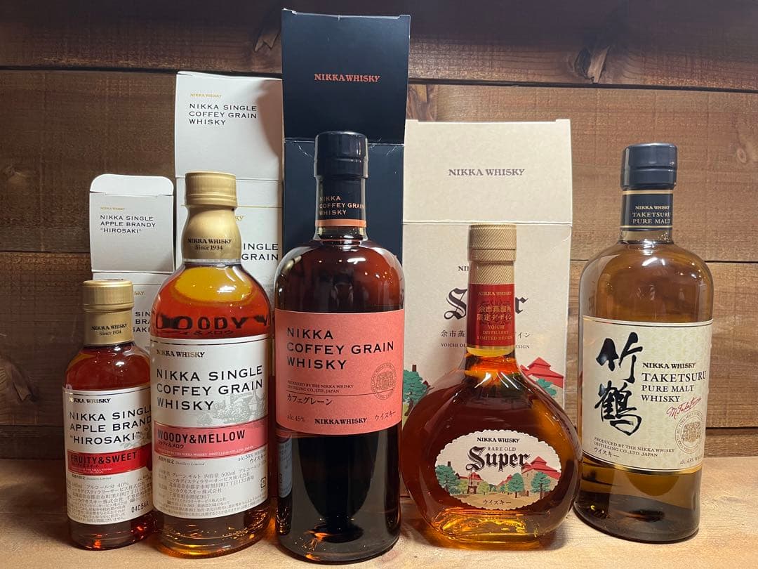 竹鶴　他ニッカウイスキー　5本セット