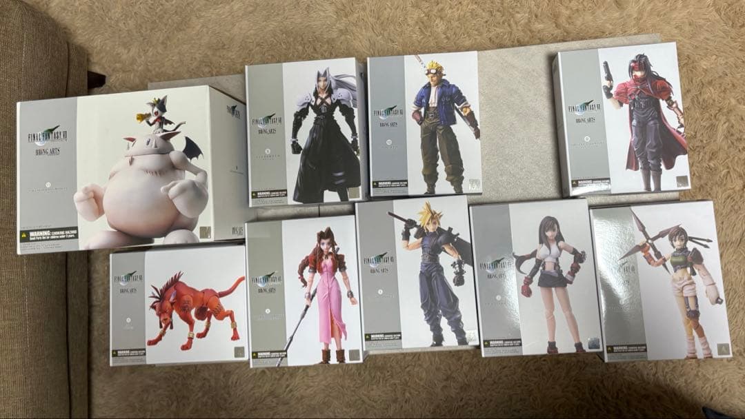 ファイナルファンタジーVII ブリングアーツ フィギュア 9体セットバレット欠品