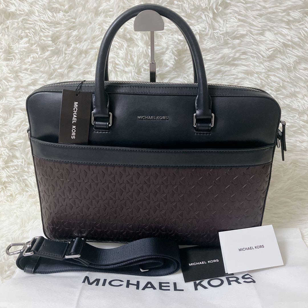 【タグ付き】定価10.3万 マイケルコース メンズ ビジネスバッグ 黒2way