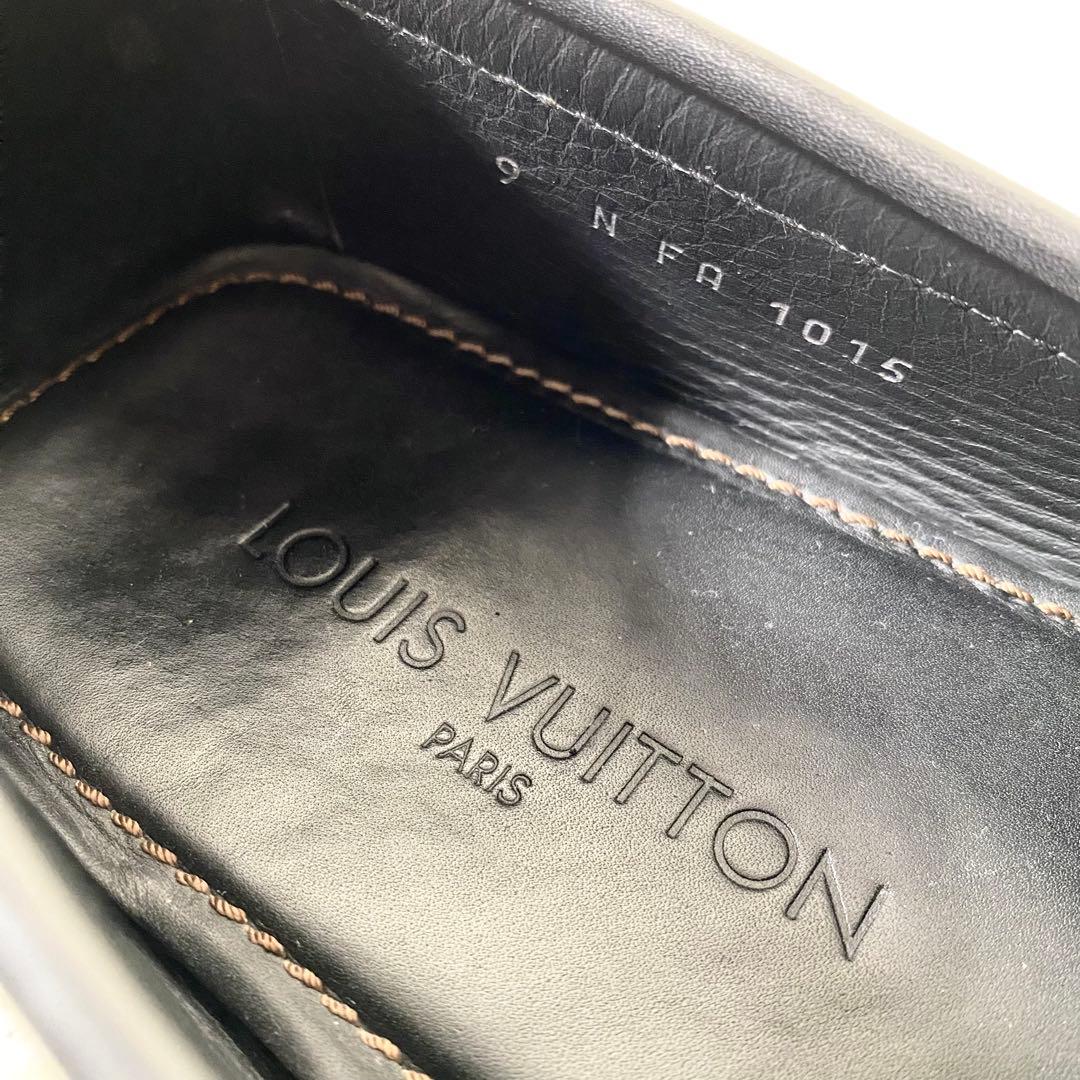 LOUIS VUITTON ルイヴィトン　レザー　ドライビングシューズ　革　黒