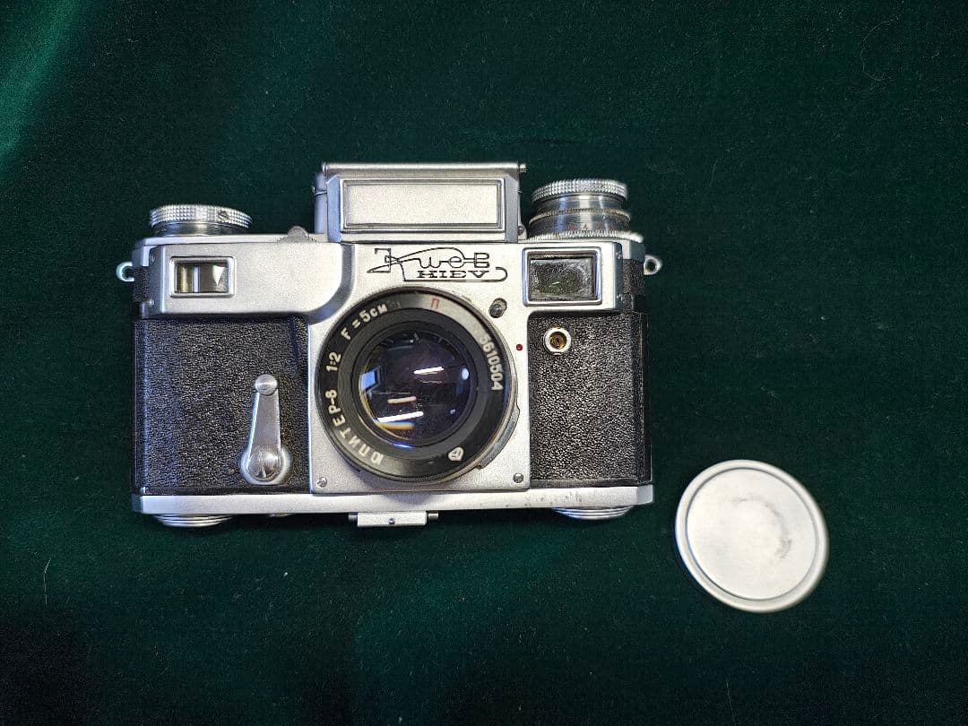 キエフ ロシア製レンジファインダー フィルムカメラ レンズ、ケース付き３台