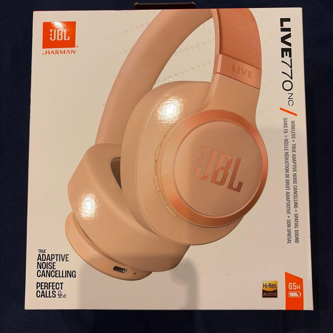 JBL LIVE 770NC ワイヤレスヘッドホン ベージュ　新品未開封