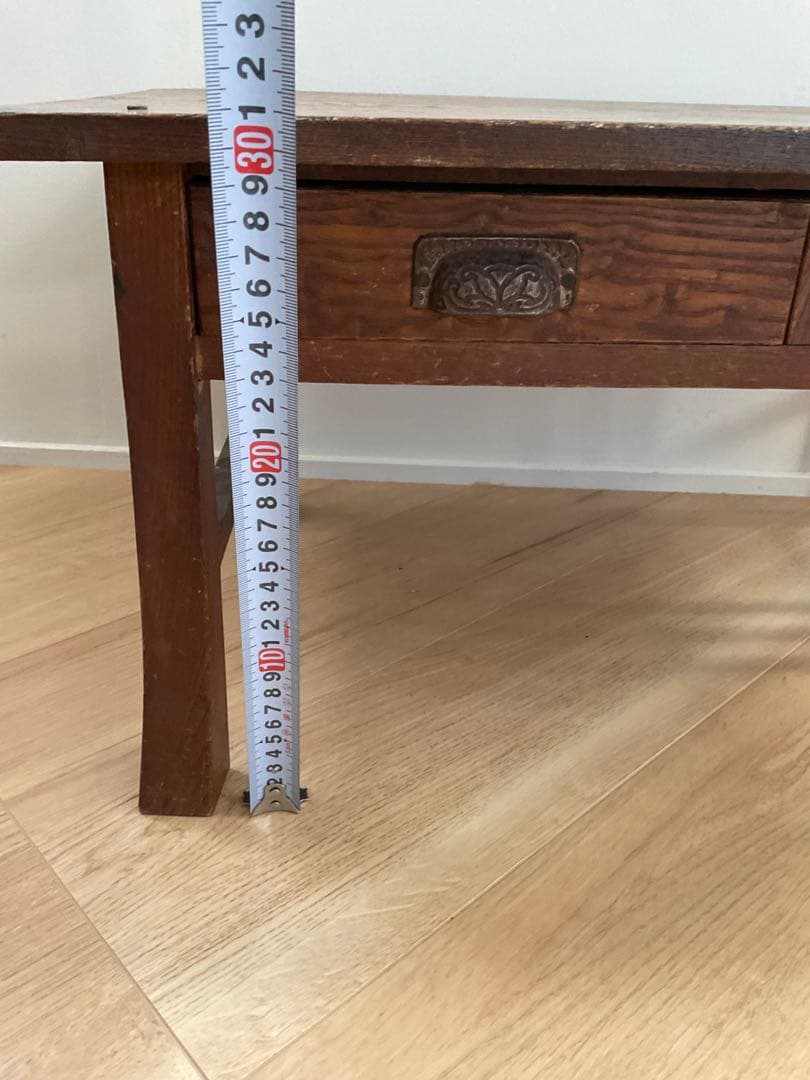 文机　貝殻 シェル型取っ手　アンティーク家具　古道具