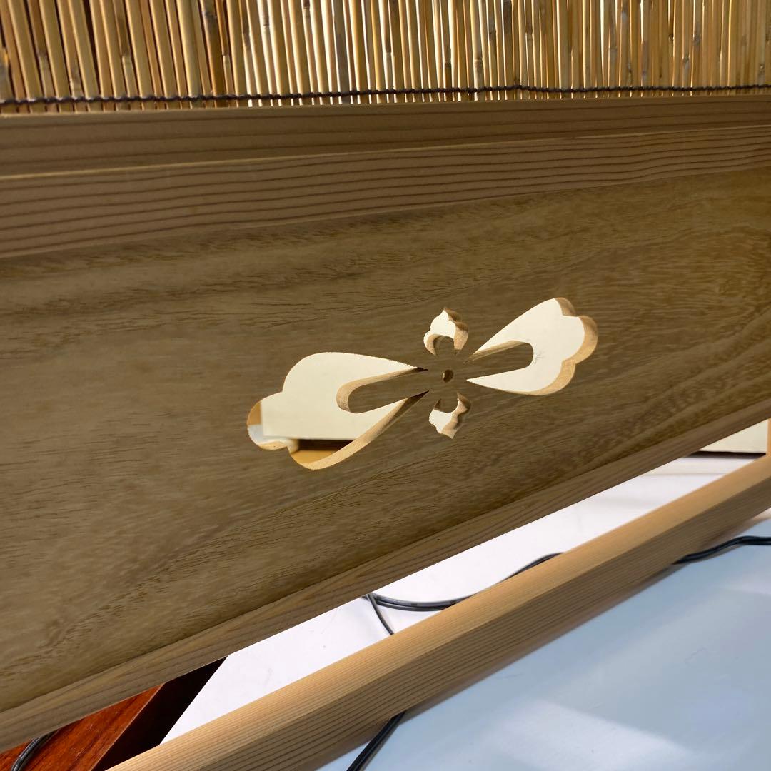 【茶道具】七宝透かし風炉先　葦簾　襖セット