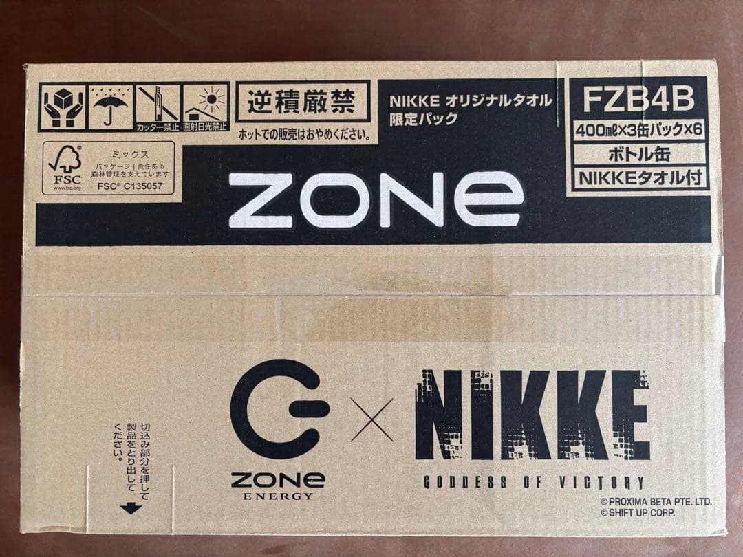 ZONE×NIKKE オリジナルタオル　限定パック　6種　未開封　カートン