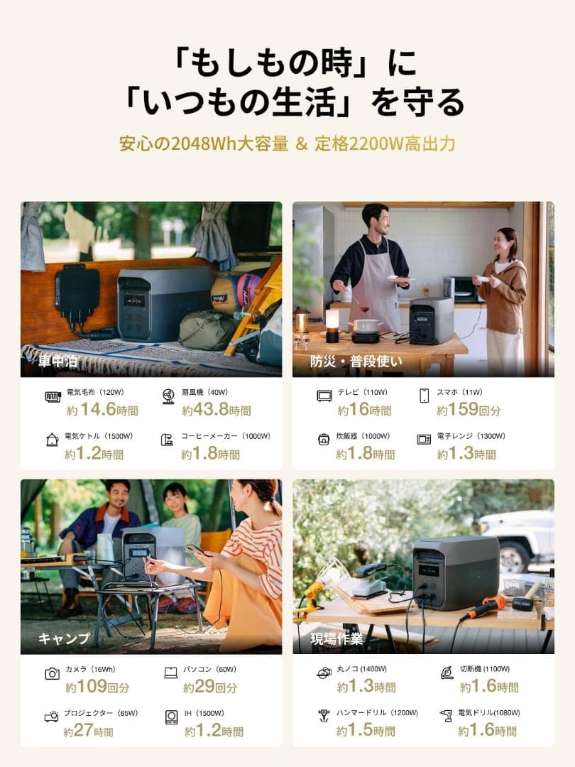 たっくん様用 EcoFlow ポータブル電源 DELTA 3 Max
