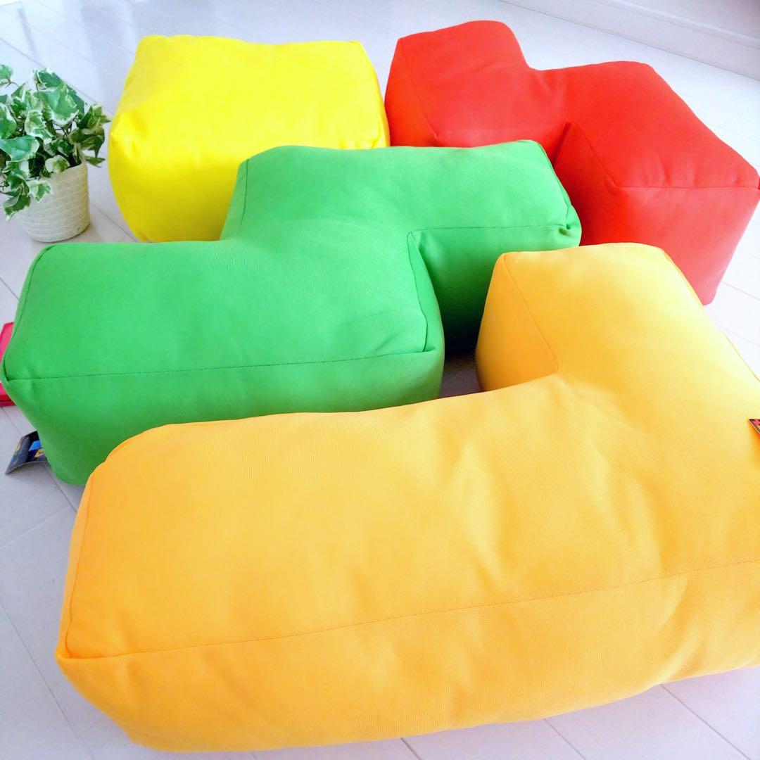 レア 超デカ新品 テトリス メガジャンボクッション 4種 ぬいぐるみ 平成レトロ