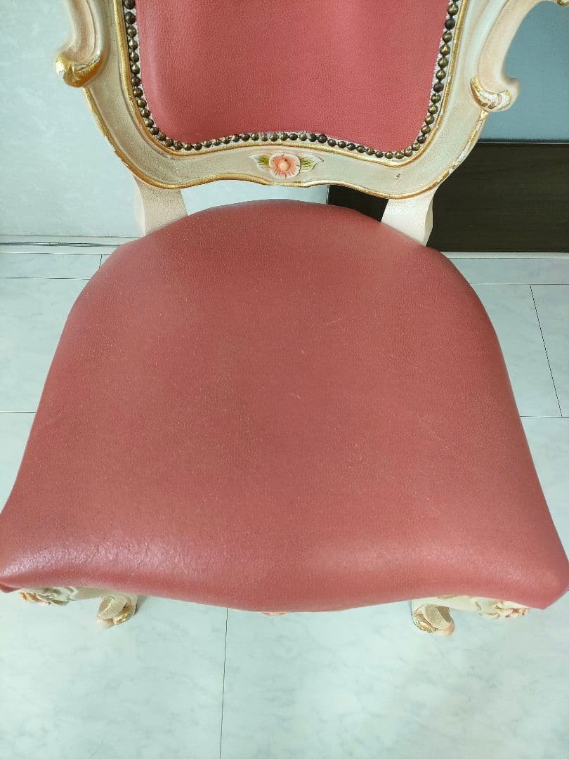 【おけい♛ྀི親孝行中様用】ロココ調 ダイニングチェア 1脚（２つ目）