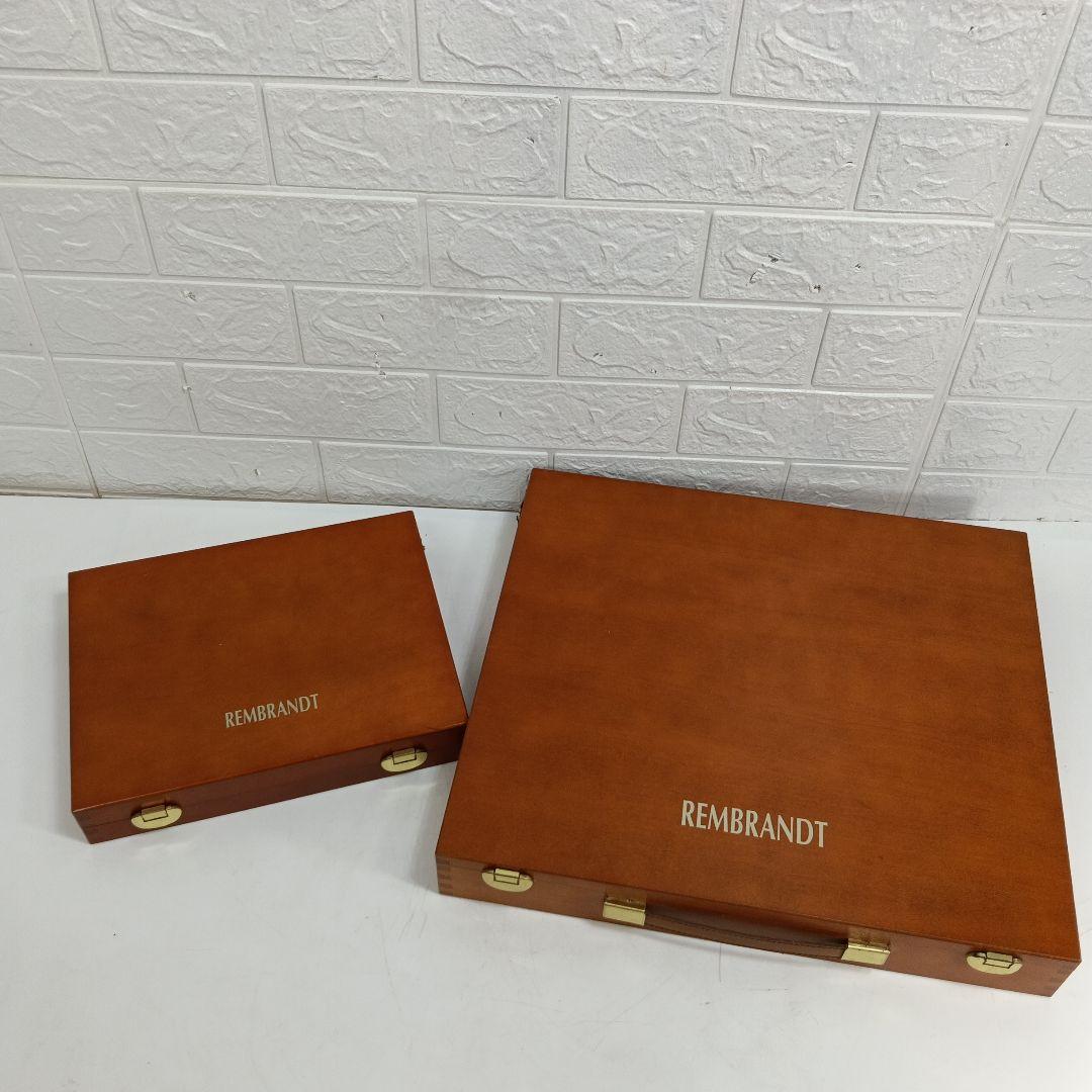 Rembrandt 絵具セット 木製ケース付き　セット上109