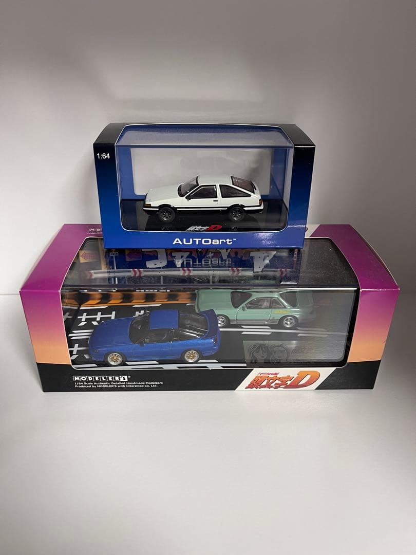 頭文字D 真子・沙雪 シルエイティ & 池谷浩一郎　オートアート AE86