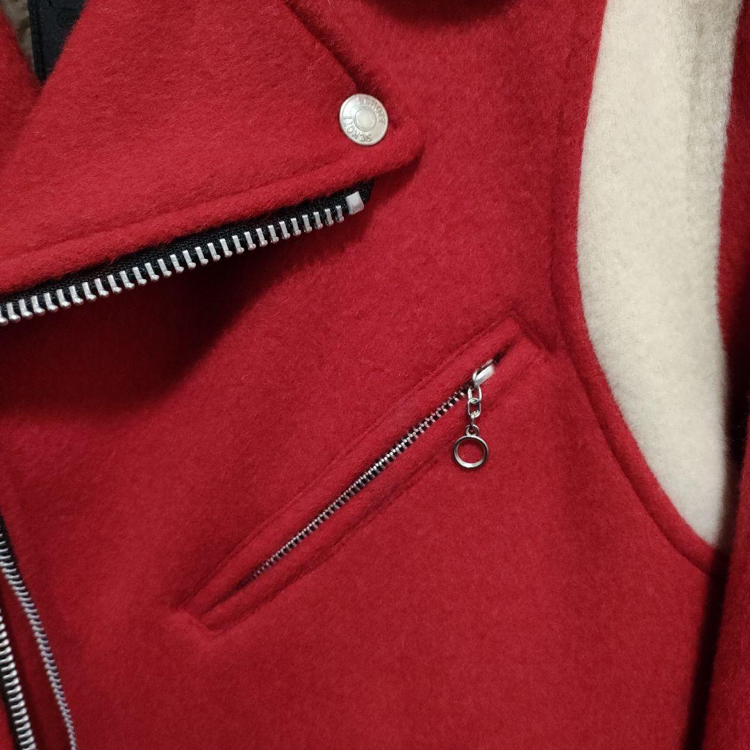 SCHOTT×STUSSY　コート　レッド