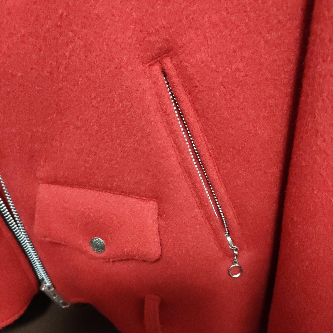 SCHOTT×STUSSY　コート　レッド