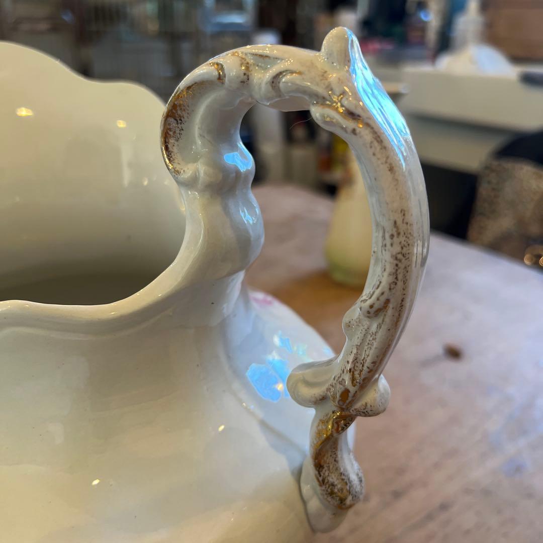 英国アンティークヴィクトリア朝トランスファーウェアウオーター