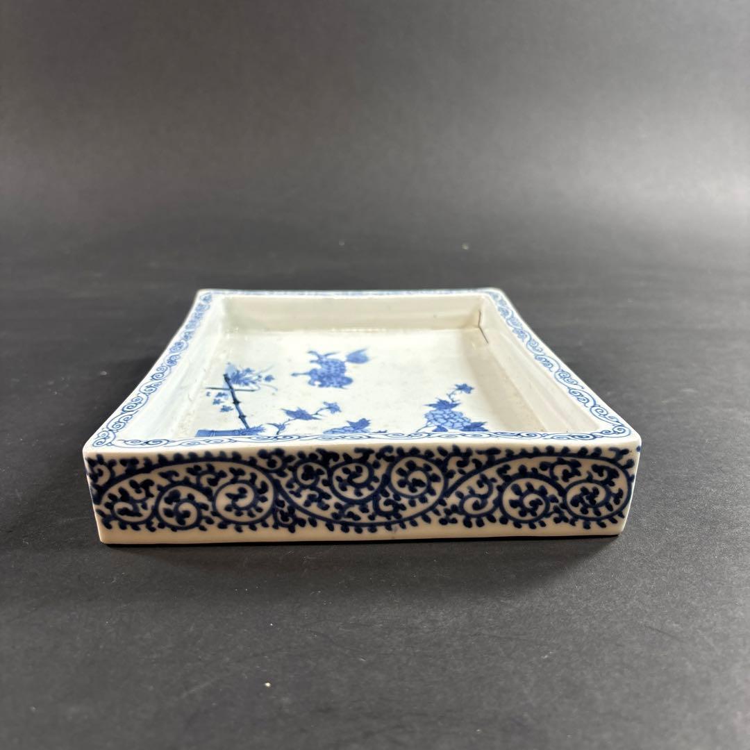 87 セール　水盤　染付　伊万里　九谷　鍋島　中国　南京　唐獅子　牡丹