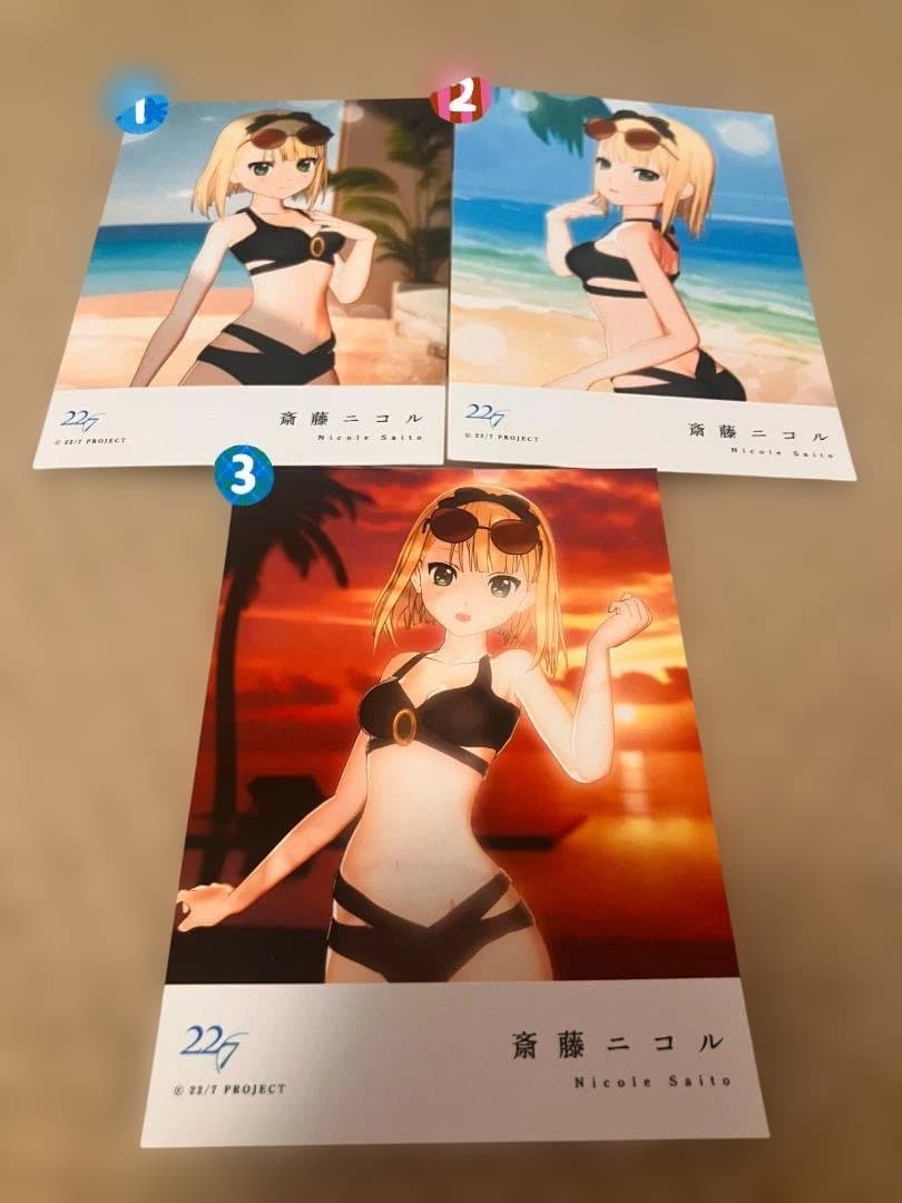 ナナニジ　22/7 ホロモデル（水着衣装）ソロブロマイド　斎藤ニコル