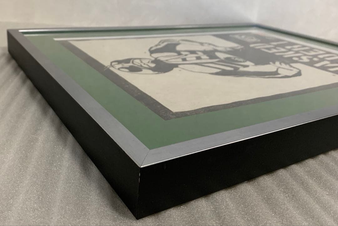 仮面ライダー1号×ヤマグチノリカズ 木版画 限定100 額入　バンダイ 額装