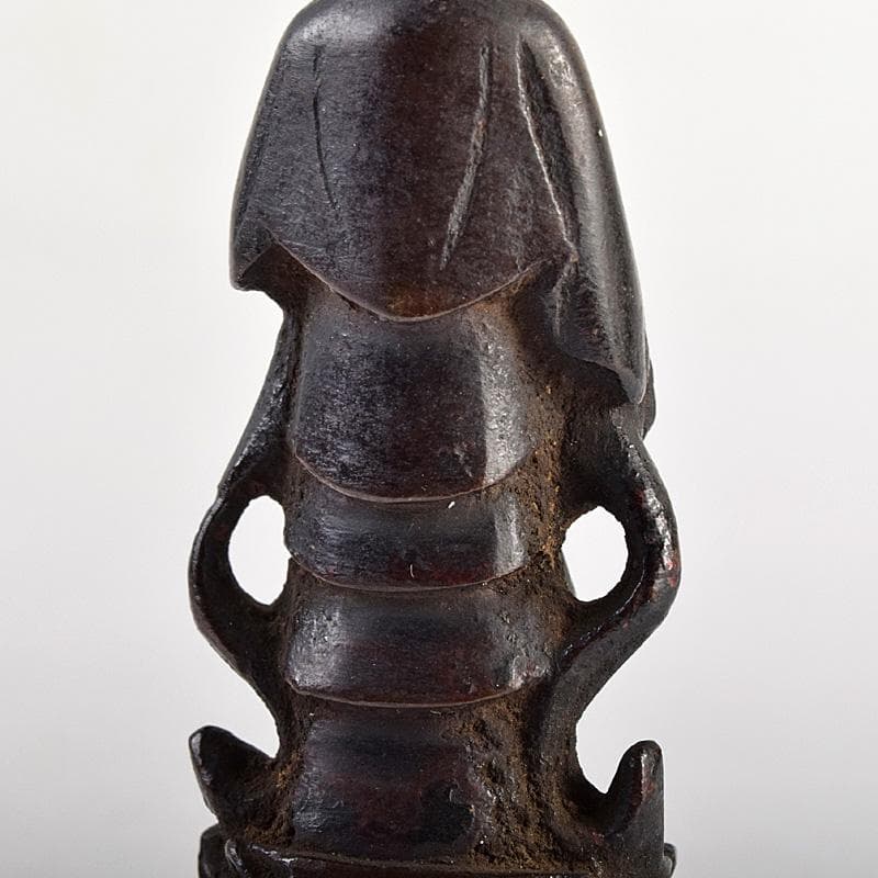 仏教美術　古銅　観音菩薩像　仏像　豆仏　懐中仏　置物　V　R8764