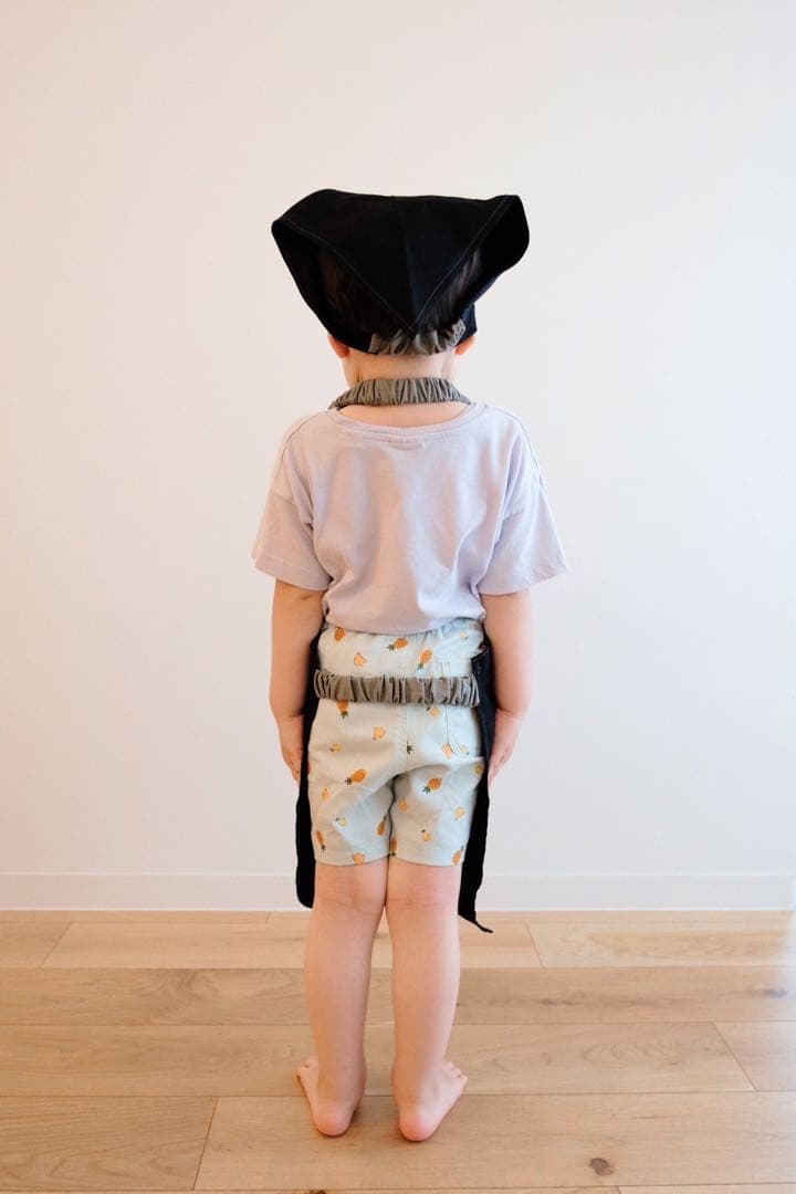 キッズエプロン　かぶるだけ　三角巾（追加）