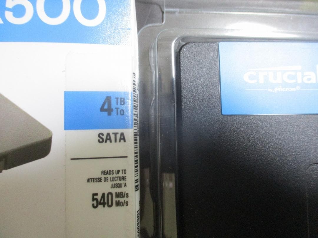 Crucial SSD 2.5インチ SATA接続 BX500 シリーズ 4TB