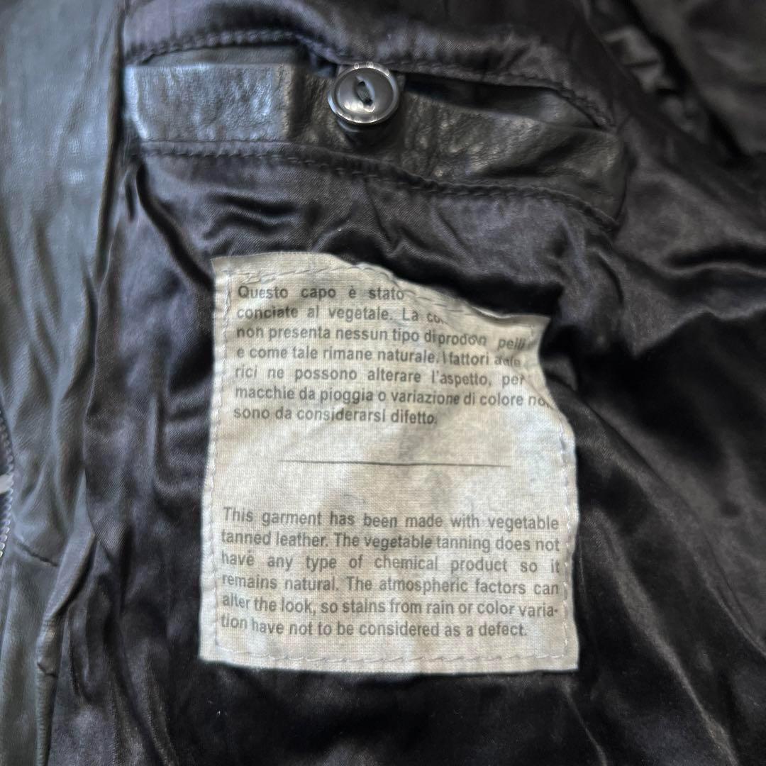 【新品定価22万】GIORGIO BRATO ラムレザージャケット ブラック46