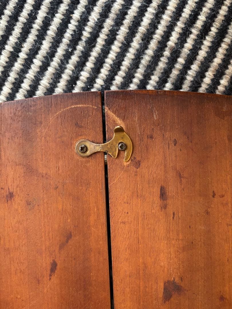 人気の ビンテージ ラウンドテーブル 伸張 拡張φ117cm チーク材