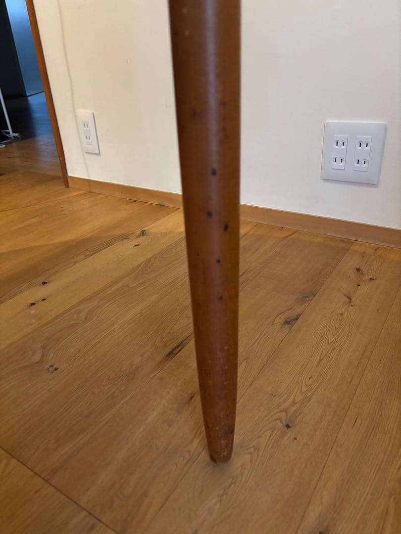 人気の ビンテージ ラウンドテーブル 伸張 拡張φ117cm チーク材