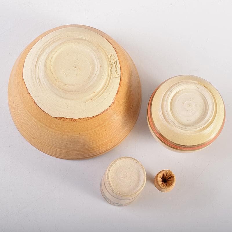 eyeknow74 　利休茶箱　棗　茶碗　八点一式　仕覆付　V　R7661