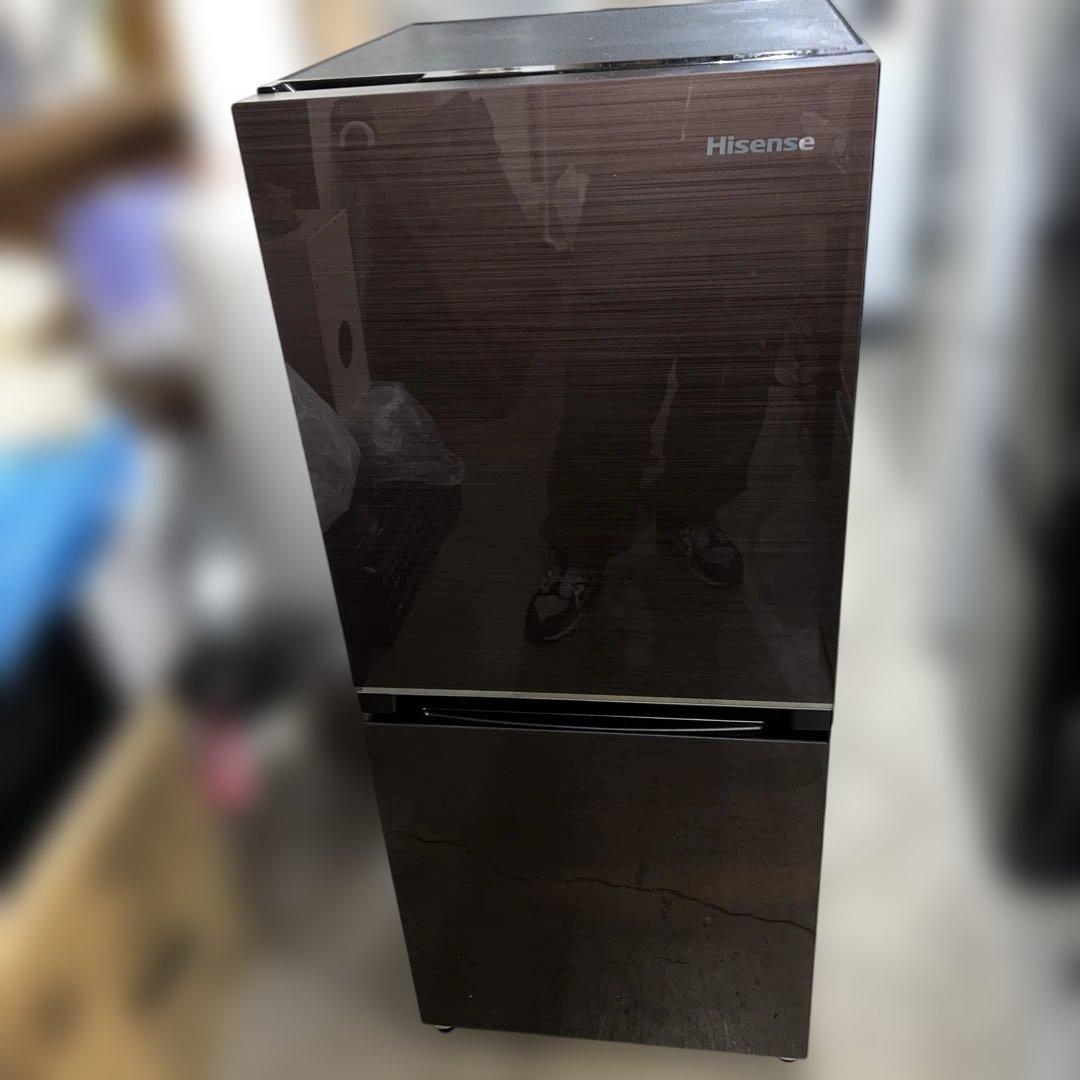 ⭐︎美品ハイセンス/冷蔵庫/オシャレガラスモデル/2021年製/送料設置無料！