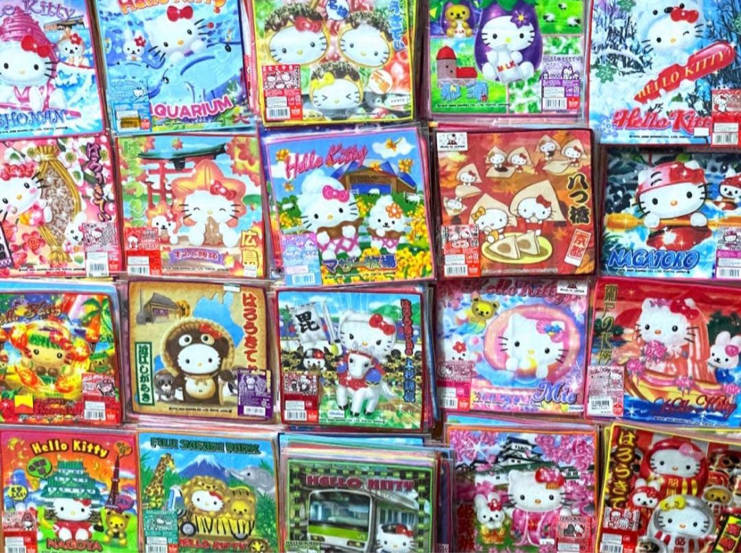 キティ ご当地 ハンドタオル 68枚 限定品 レア まとめ売り コレクション