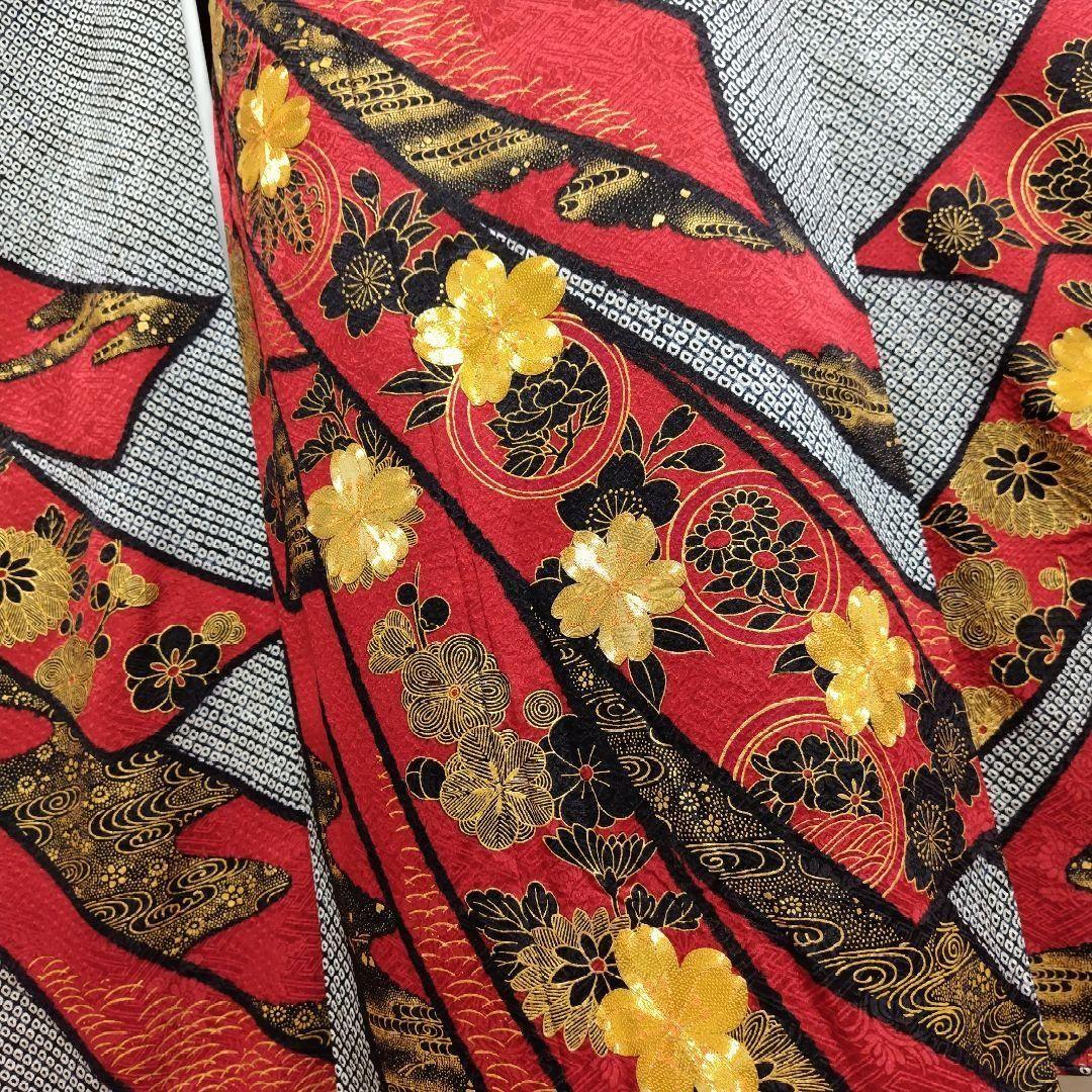 大特価SALE☆振袖フルセット・成人式・総絞り・本絞り・金駒刺繍・金彩加工