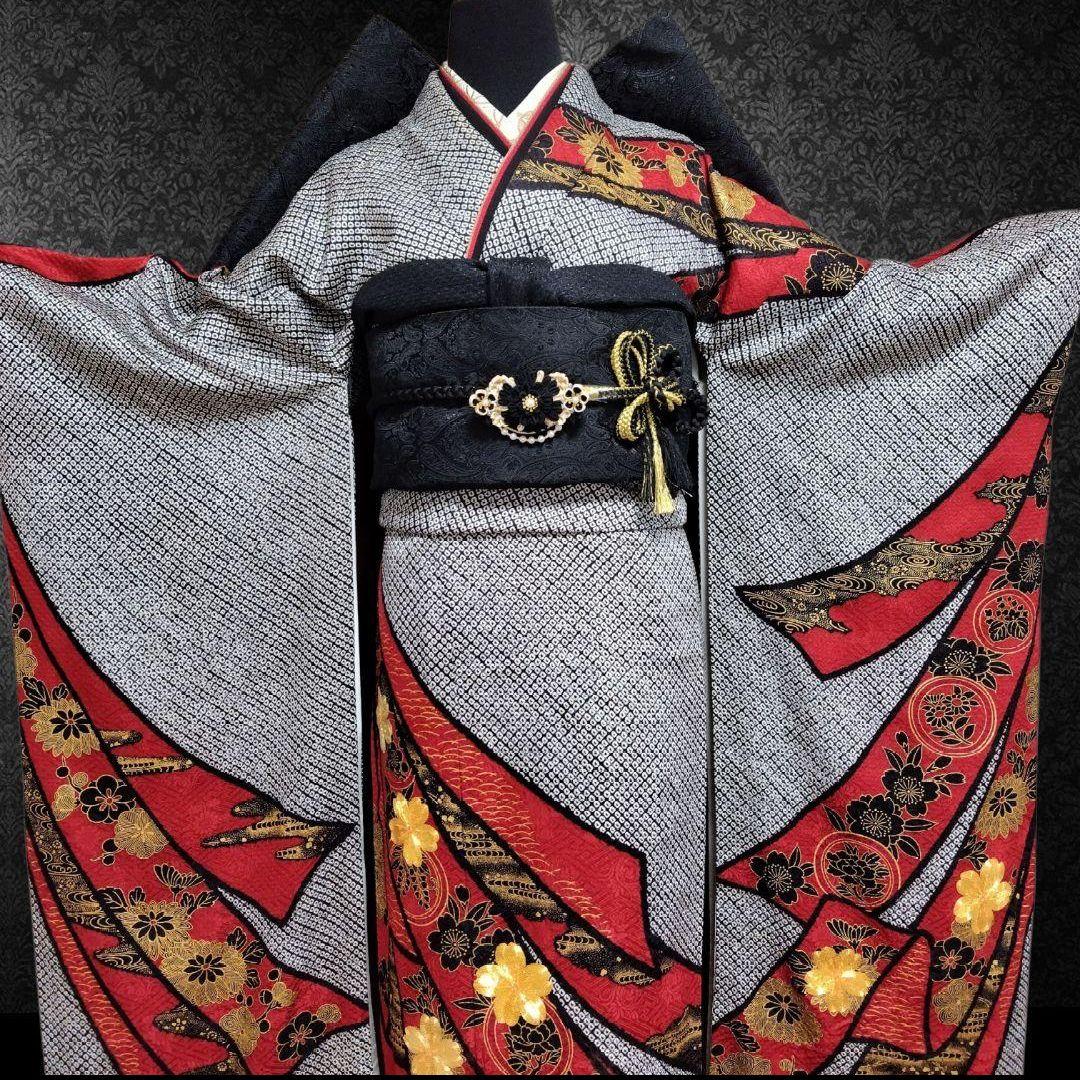 大特価SALE☆振袖フルセット・成人式・総絞り・本絞り・金駒刺繍・金彩加工