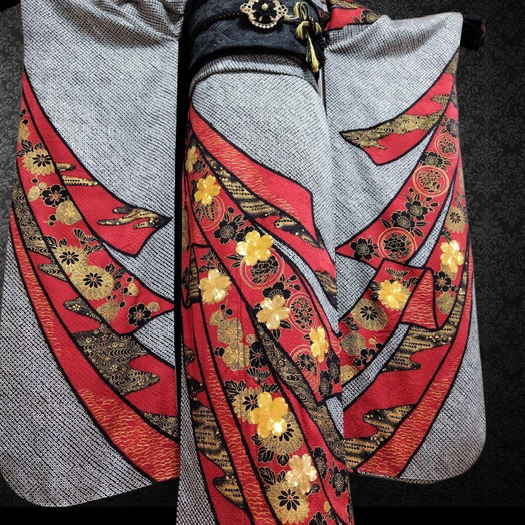 大特価SALE☆振袖フルセット・成人式・総絞り・本絞り・金駒刺繍・金彩加工