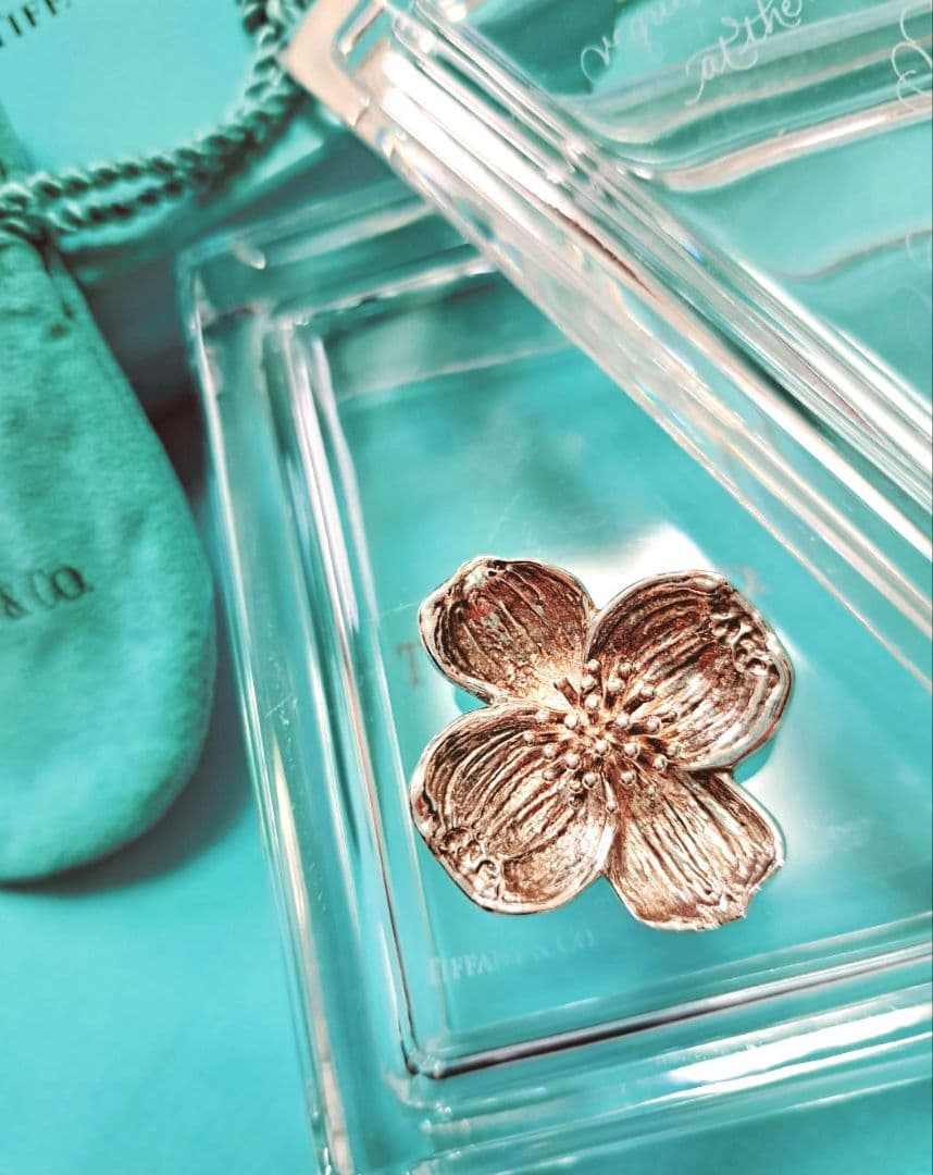 ティファニー 花 ヴィンテージ フラワー ブローチ シルバー 925