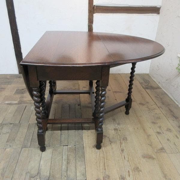 イギリス アンティーク 家具 ゲートレッグテーブル ダイニング 英国 6010e