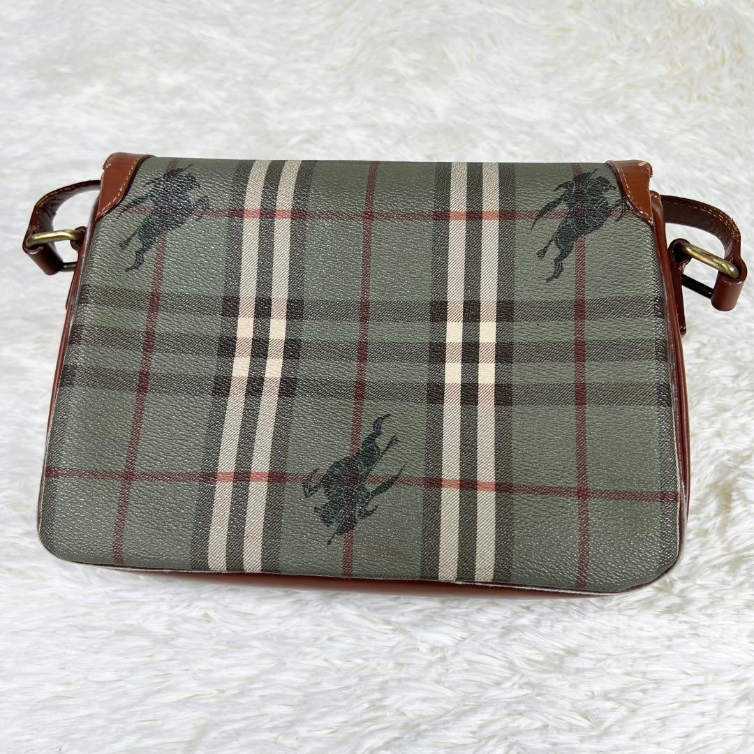 バーバリー ショルダーバッグ ノバチェック シャドーホース ヴィンテージ