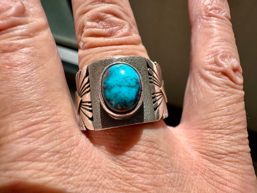 最終 パットベドニー リング 19号 スモーキービズビー 14K オーダー品