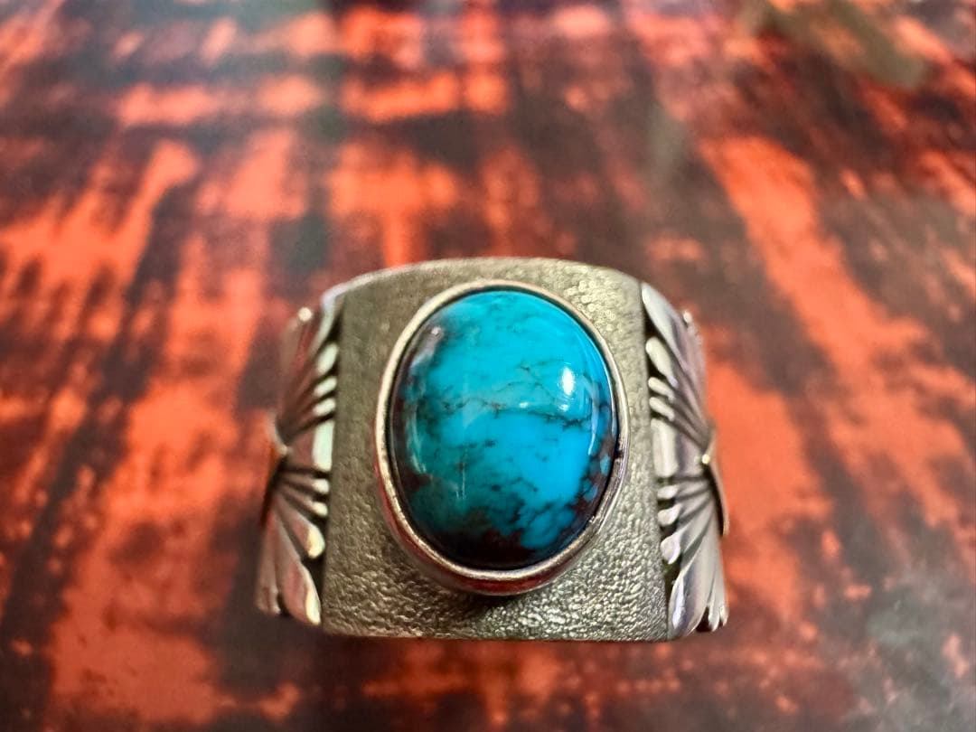 最終 パットベドニー リング 19号 スモーキービズビー 14K オーダー品