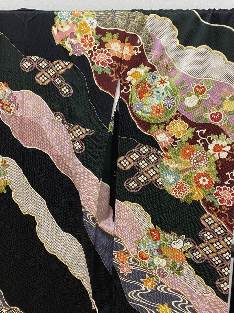 振袖 豪華 金駒 金彩 紋意匠 身丈177cm 撥水加工済 トールサイズ