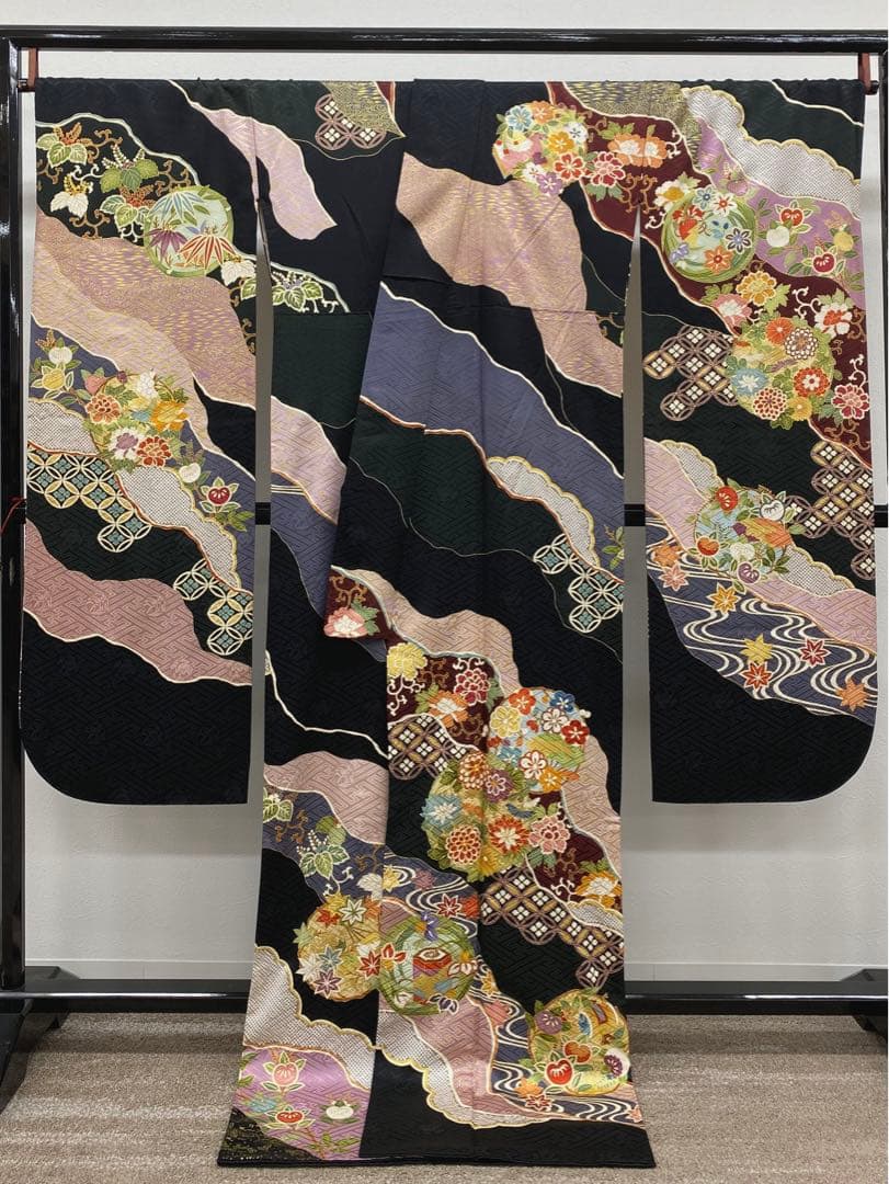 振袖 豪華 金駒 金彩 紋意匠 身丈177cm 撥水加工済 トールサイズ