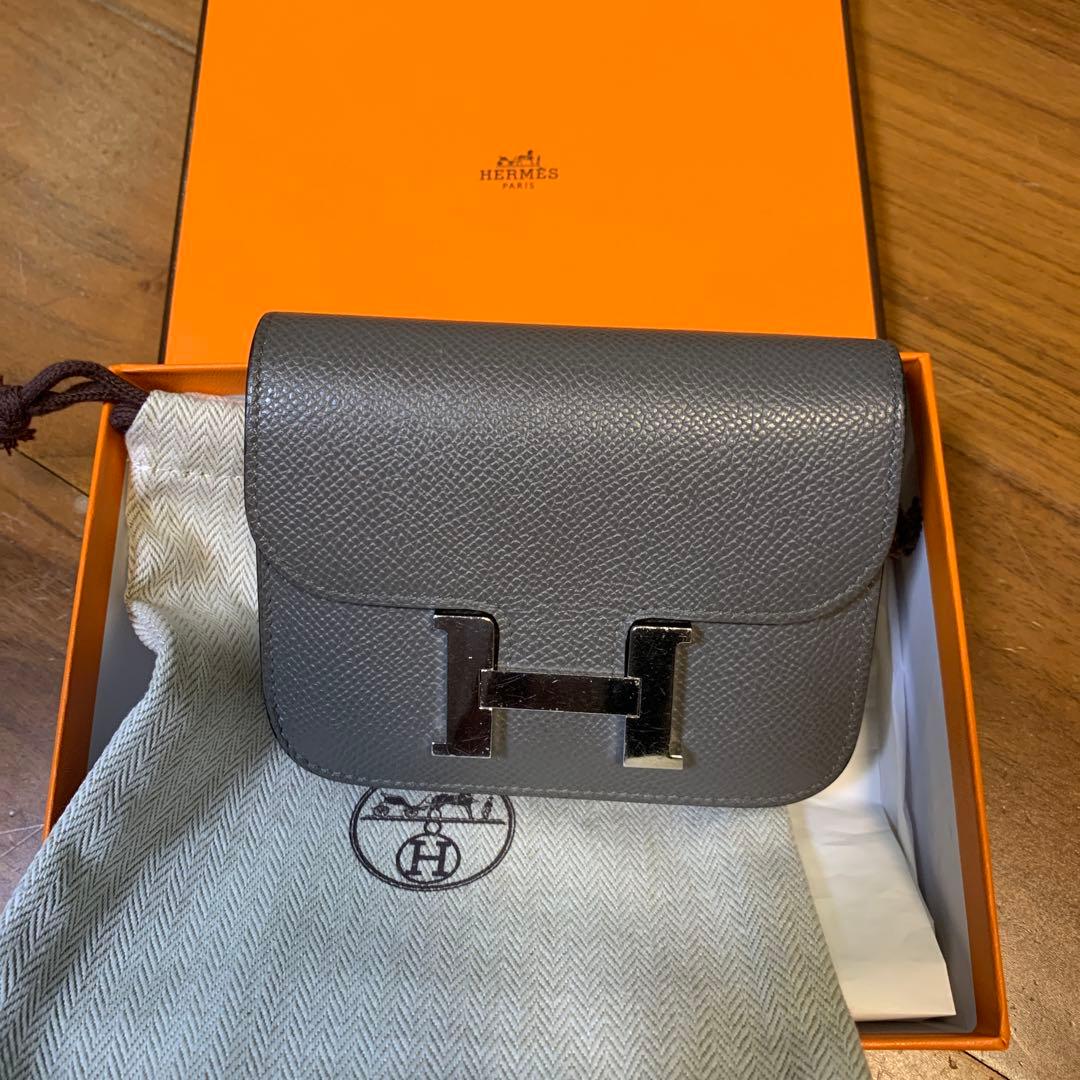 エルメス コンスタンス スリム エプソン SV金具 U刻印 グリメイヤー