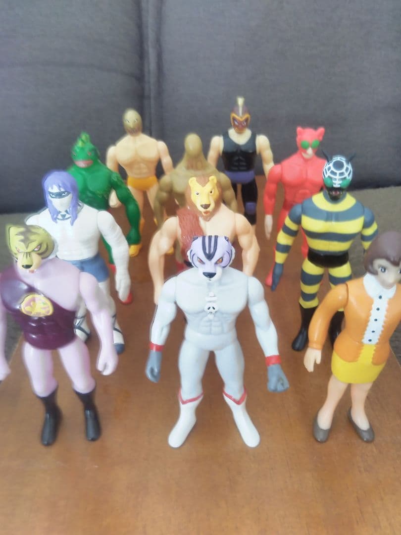 希少　タイガーマスク　ソフビ　11体　セット売り（当時モノ）