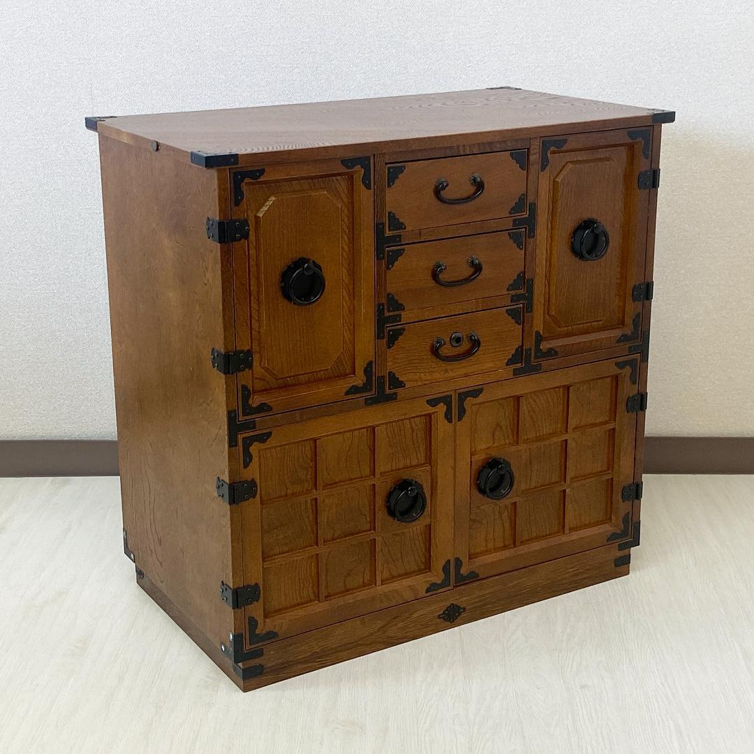 希少 箪笥 裁縫箱 木箱 からくり 隠しあり 古道具 和ダンス レトロ