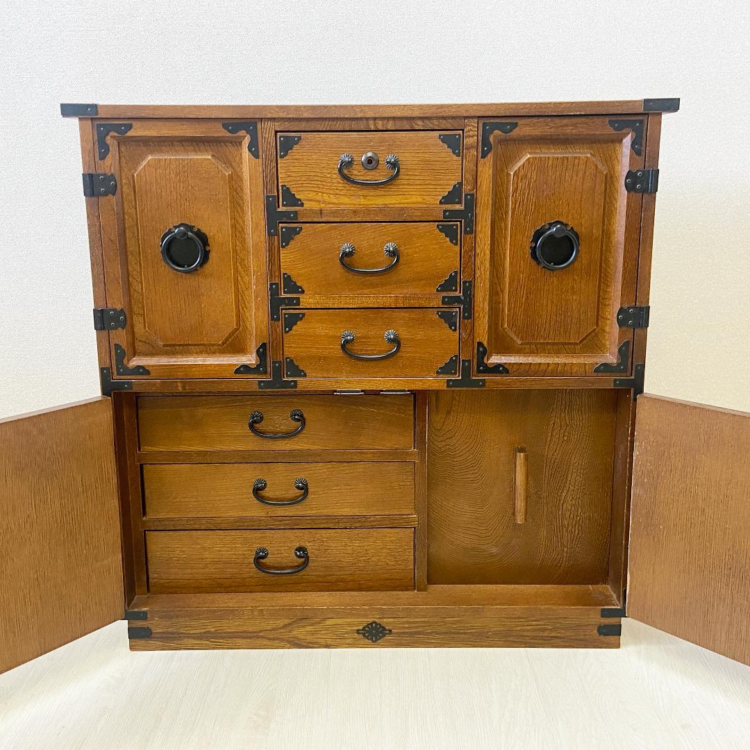 希少 箪笥 裁縫箱 木箱 からくり 隠しあり 古道具 和ダンス レトロ